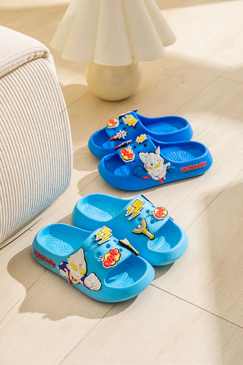 Duomiao Children's Slippers Boys Summer Non-Slip Indoor Bathroom EVA Soft Sole Kids Sandals 250006TL 6