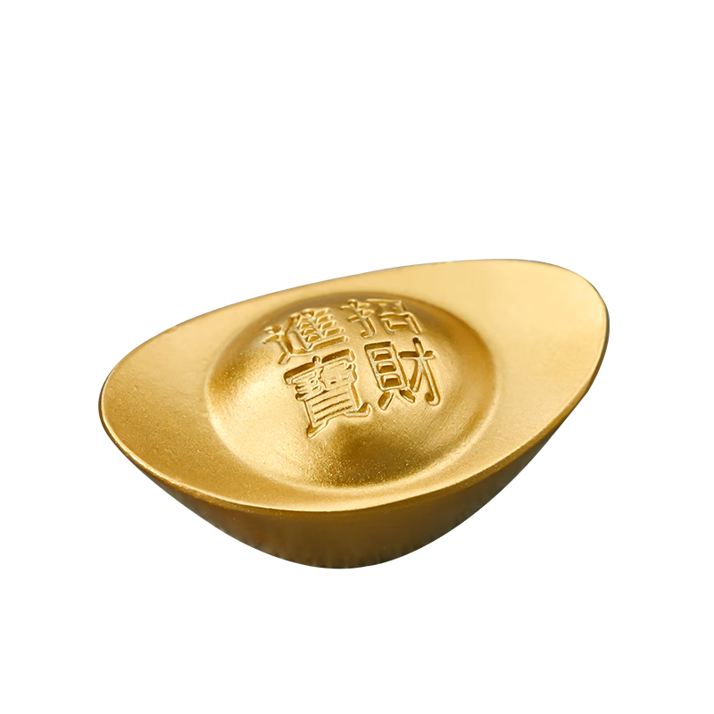 Feng Shui Pavilion Brass Yuanbao Ornament Home Living Room Store Wealth Bowl Decoration Housewarming Opening Gift