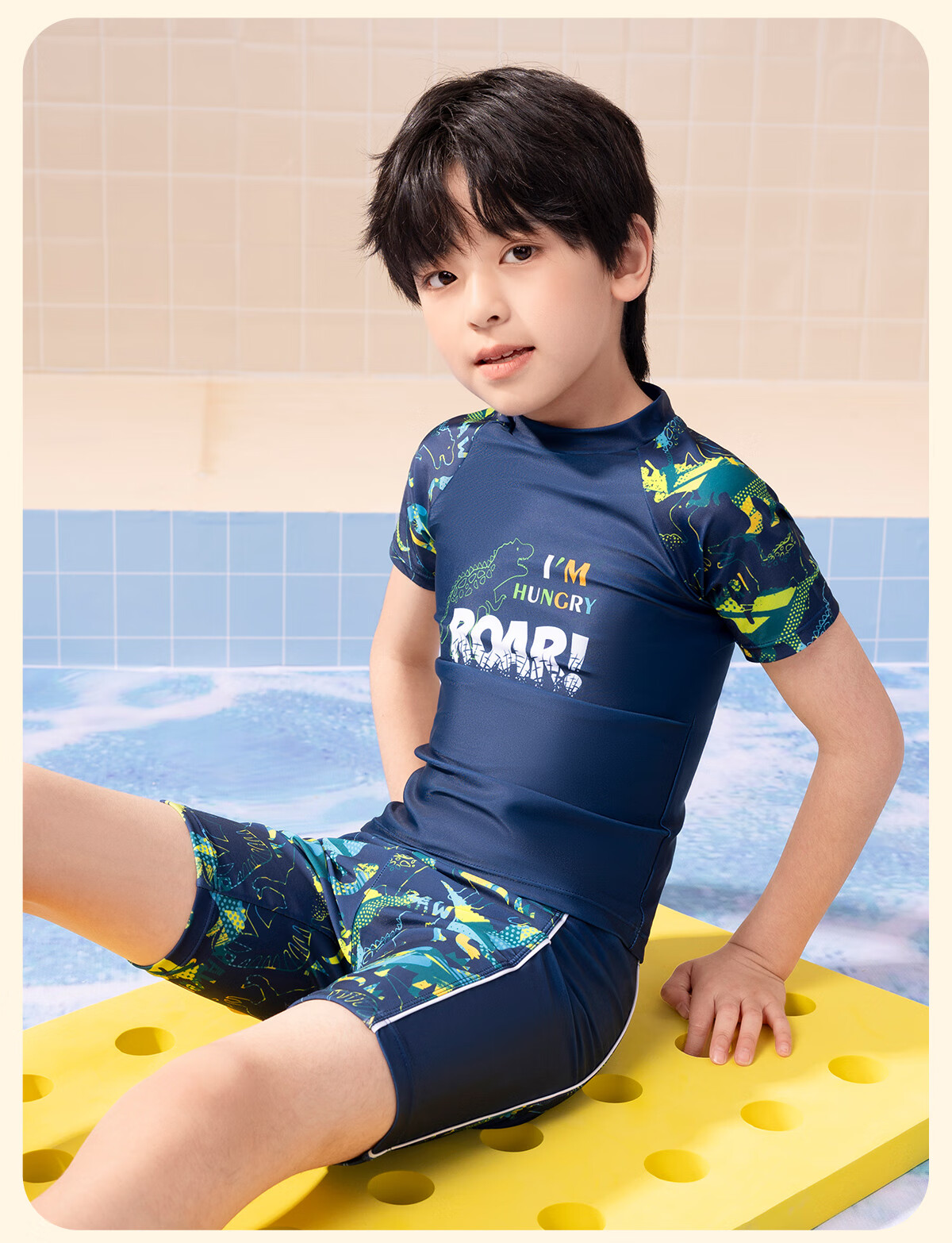 361° Children's Two-Piece Swimsuit, Baby Swimwear for Boys, Hot Spring Swimming Suit, Cartoon Cute Long-Sleeve Diving Suit 20