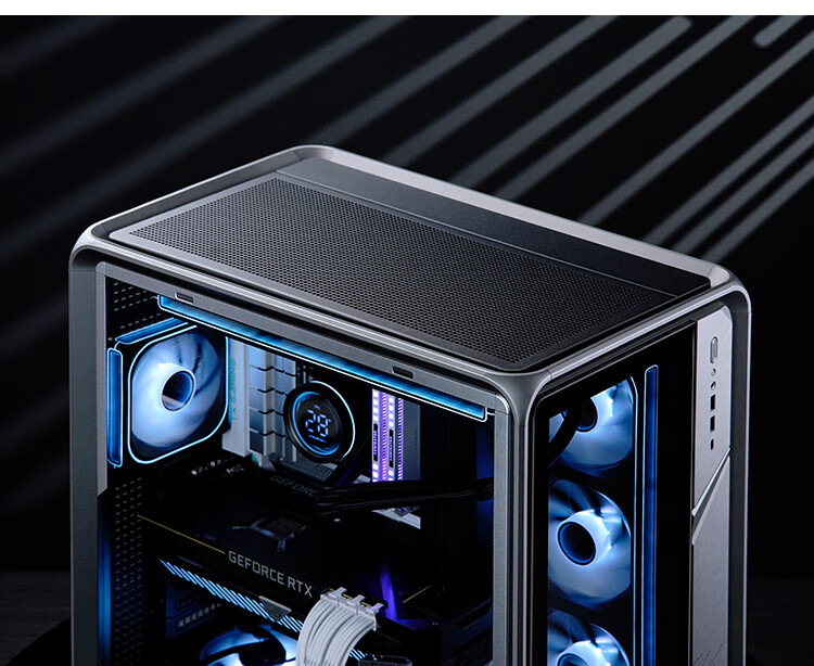 JONSBO BO400 ATX Aluminum Seaside Case (E-Sports Gaming, 360mm Water Cooling, 5V ARGB Lighting Effects, 10 Fan Positions, Aluminum Alloy GPU Bracket, ATX Power Supply Position) 22