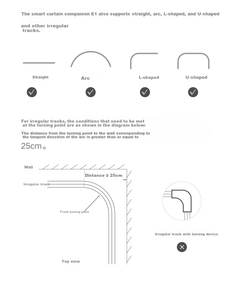 Aqara Smart Curtain Companion E1 with Voice Control, Integrated into Apple HomeKit Track Versio 26