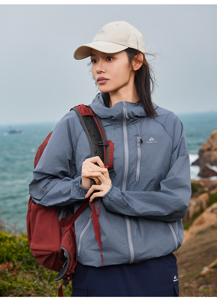 Pioneer Camp Ice Butterfly Outdoor Sun Protection Jacket for Men, Summer Lightweight Breathable UV Protection Fishing Sun Protection Clothing, Twilight Purple, XL 16
