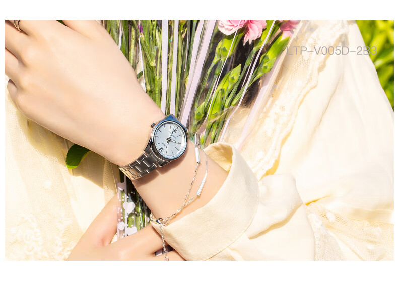 CASIO Watch, Simple Analog Steel Strap Small Dial Quartz Women's Watch [Valentine's Day Gift], LTP-V005GL 13