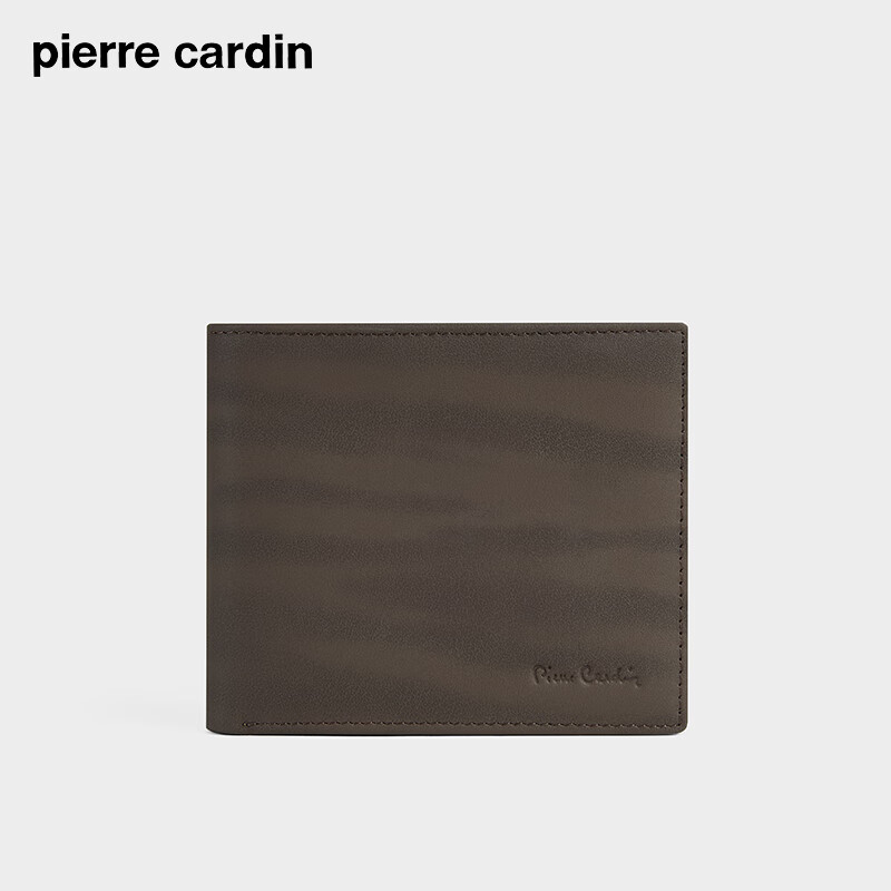 Pierre Cardin Men's Wallet Gift Box, Horizontal Style, Two-Fold Bill Holder, Short Leather Wallet, Birthday Gift for Me