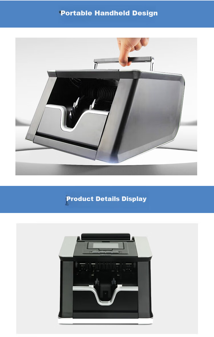 KONYEE Banknote Counter, Professional Banknote Counting And Verification Machine, Commercial And Home Use, Supports New RMB National Standard B-Class, Portable Banknote Counter, JBYD-KY952(B) 5