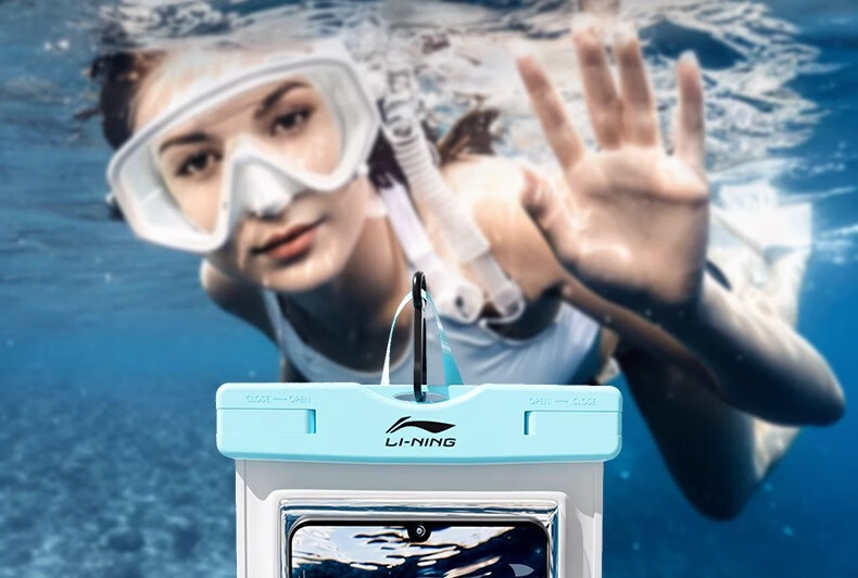 Li-Ning Waterproof Phone Pouch Touchscreen Underwater Camera Lanyard Swimming Diving Rafting Hot Spring Rainproof Case 5