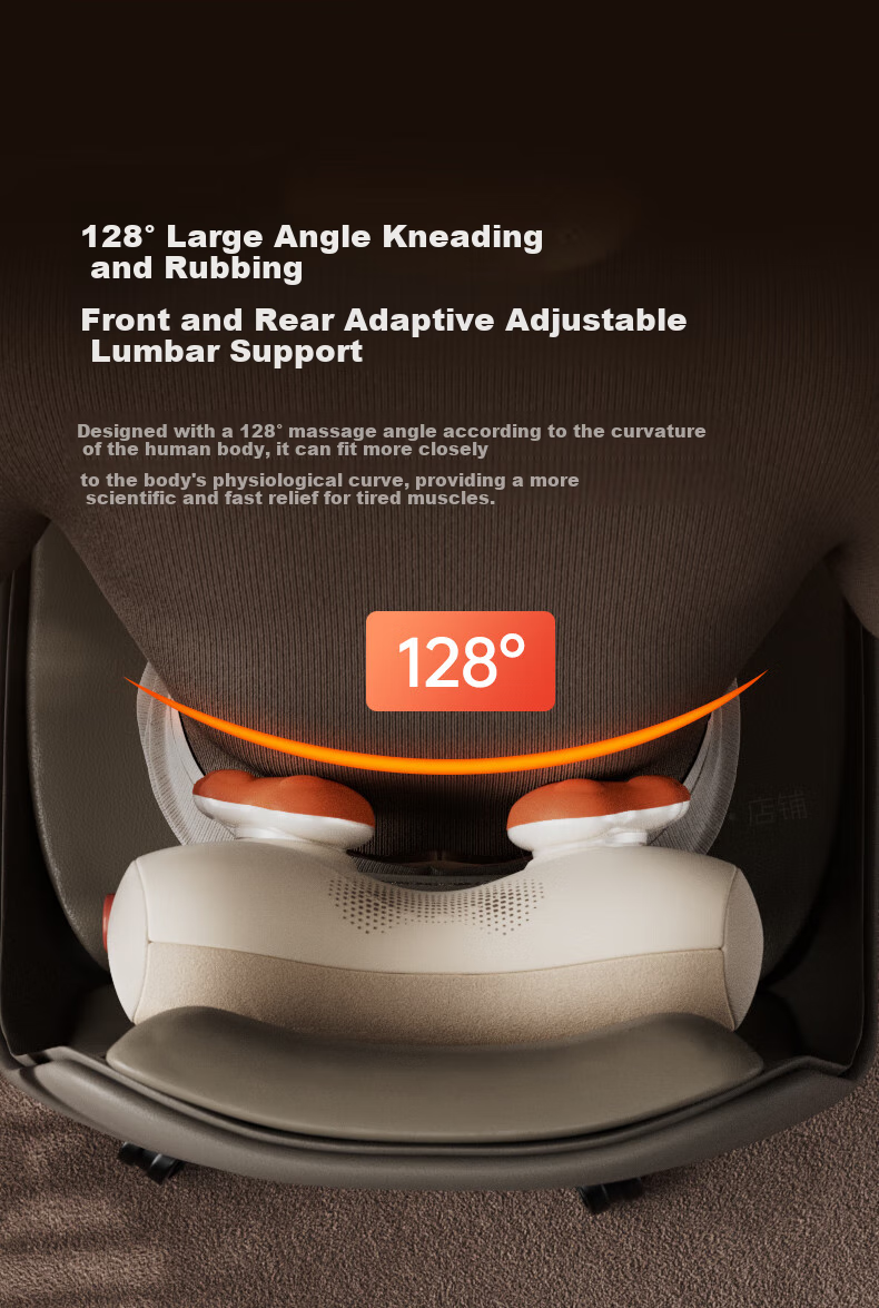 Westinghouse BXmini Waist Massager Massage Cushion Shoulder Neck Waist Back Full Body Massager Red Light Heat Therapy Lumbar Support Birthday Gift for Wife Girlfriend Starry Gray 28