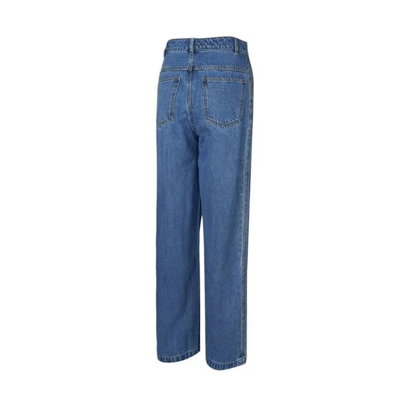 Adidas Originals Simple Casual Straight-Leg Jeans Women IW5758 27 2