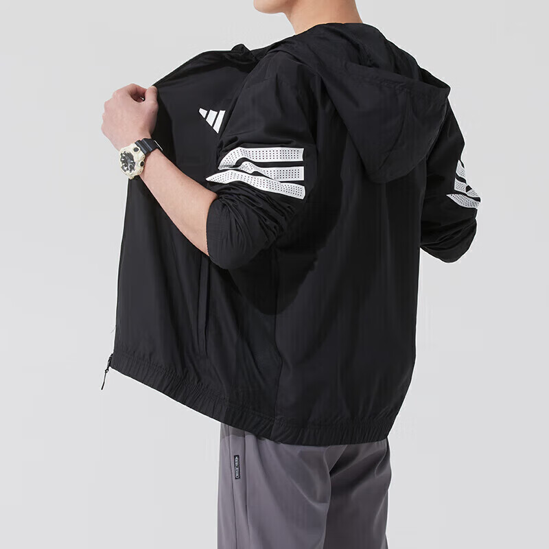 Adidas Men's Training Series GYM+3SWNDBREAK Jacket JM6753 Size 2XL 4