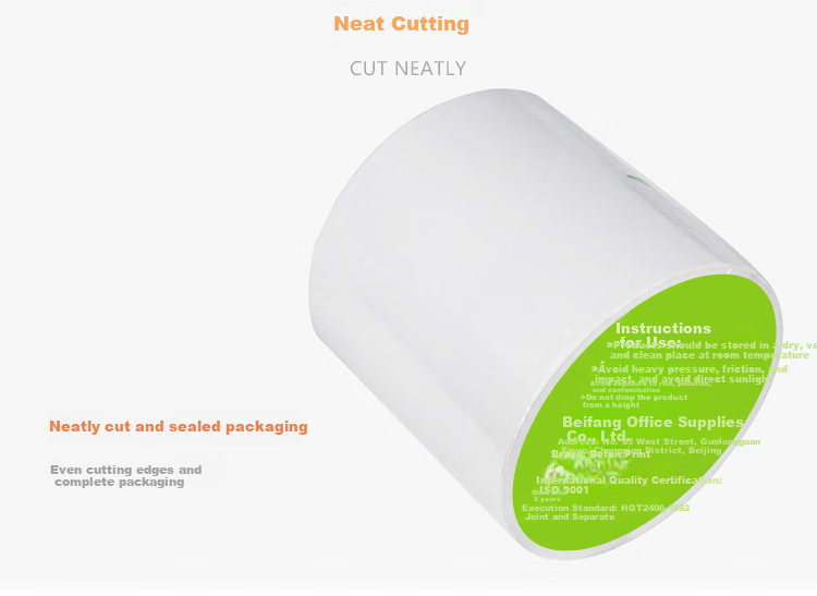 Befon Self-Adhesive Label Paper, Coated Paper 100mm*60mm, 800 Pieces, Single Row, Barcode Paper, Printing Stickers 7