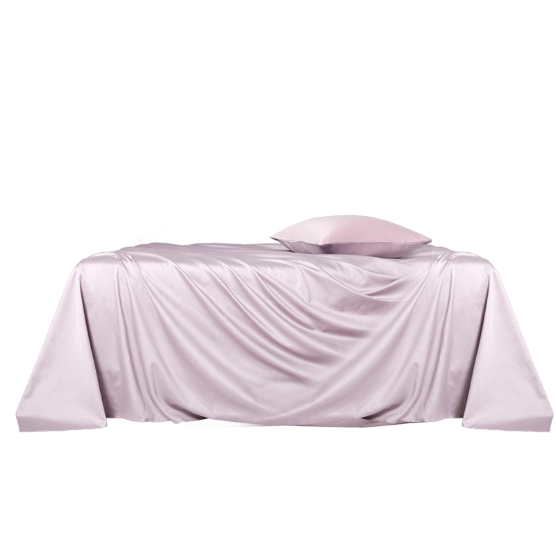 BEYOND Home Textiles, 60-Count Long-Staple Cotton Pure Cotton Bed Sheet, Single Piece Set, Smoke Gray Purple, 240*260cm, Jiaju Gua