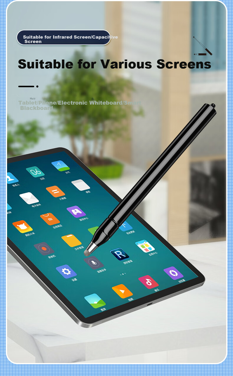 While I15 Retractable Teaching Pointer, Electronic Pen, Whiteboard Touch Pen, Multimedia All-In Device, Reading Pen, Smart Blackboard Writing Stylus, Home Command Baton, Teaching Rod, Learning Machine, Finger-Reading Touchscreen Pe 5