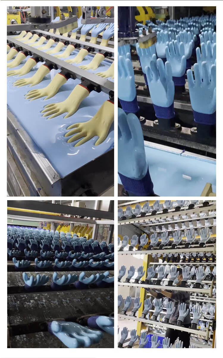Bangshoushi Latex-Coated Work Gloves, 12 Pairs/pack, Semi-Latex Wrinkled Wear-Resistant Non-Slip Breathable Construction Site Work Protective Gloves K139 Gray 2