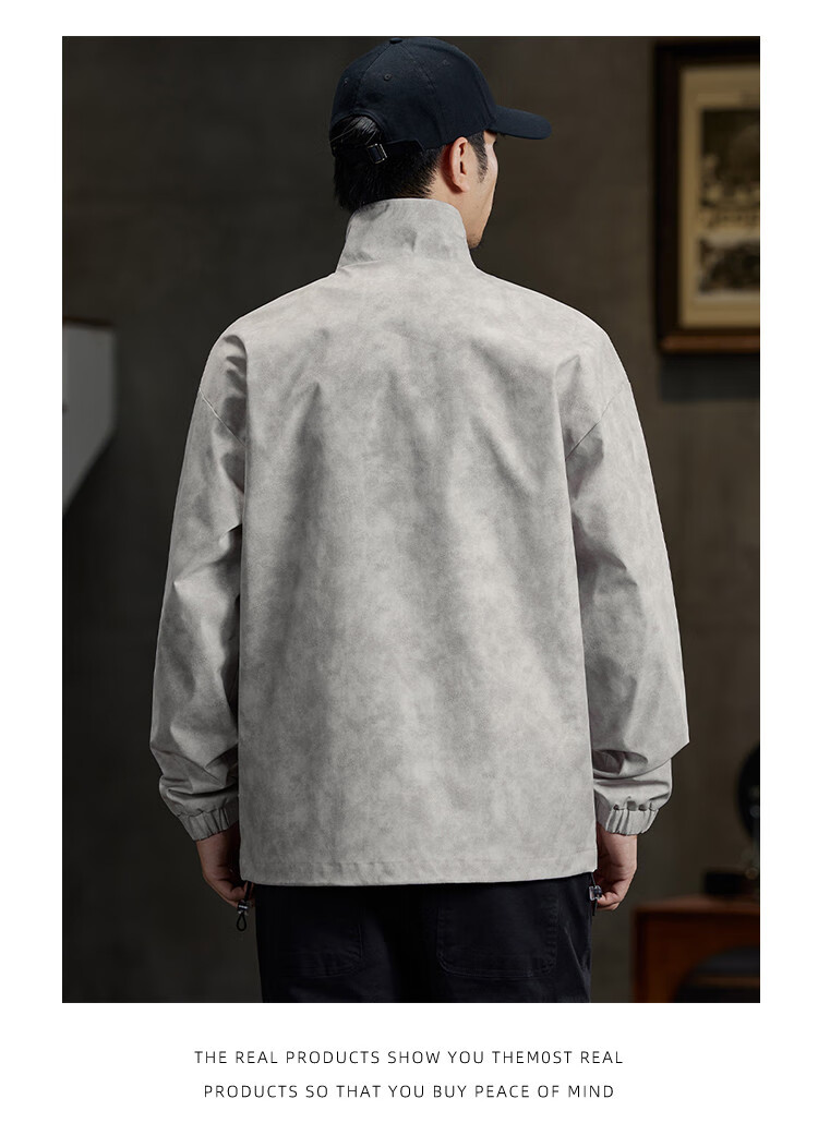 JEEP Waterproof Men's Jacket, 2026 Spring And Autumn New Trendy Versatile Outerwear, Lapel Collar Motorcycle Jacket for Me 10