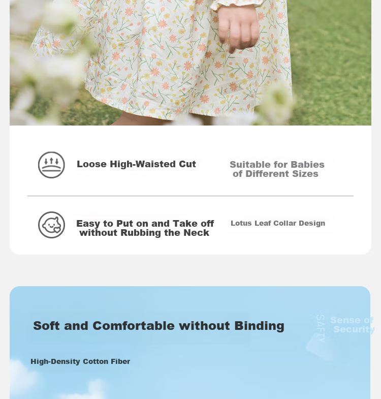 BALABALA Girls' Dress, Children's Dress, Baby Girl Spring 2025, Infant Delicate Sweet Cute Dress, 208125111009 6