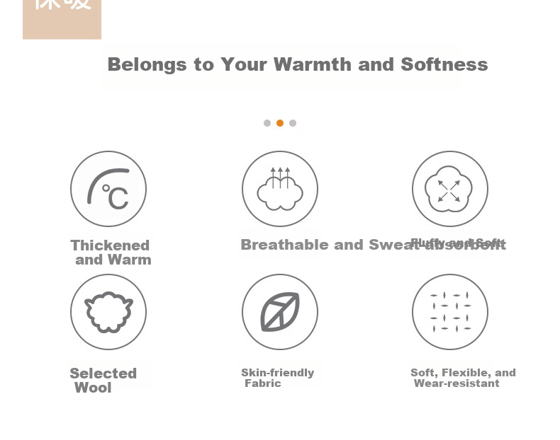 FOOTOPPO Wool Felt Insoles for Men, Winter Wool Warm Shoe Inserts, Sweat-Absorbing Breathable Insoles for Men And Women, Furry Shoe Inserts for Winter 2