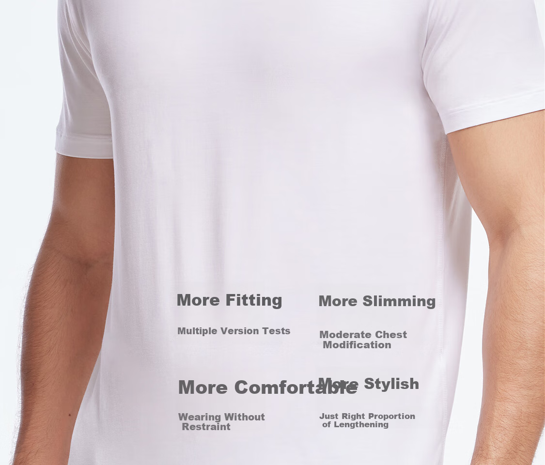 Aimer Men Modal Short-Sleeve T-Shirt Undershirt [2-Pack], V-Neck Vest, Black + White, Size 170 10
