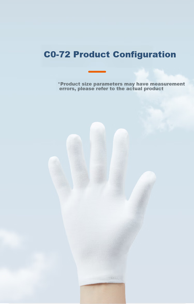 Gongpinxing Labor Protection Gloves White Gloves Etiquette Breathable Sweat-Proof Gloves for Antiques, Jewelry, Performance, Driving And Work 12 Pairs 1