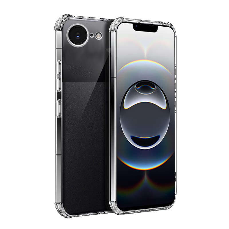 Чехол Talasi для iPhone 16e, прозрачный, мягкий, с защитой камеры, противоударный, простой дизайн, приятный на ощупь, устойчивый к отпечаткам пальцев, полный защитный чехол для Apple iPhone 16e