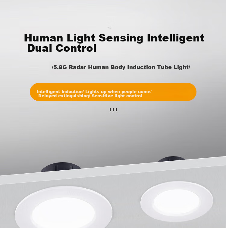 Foshan Lighting (FSL) 5.8G Smart LED Radar Motion Sensor Recessed Microwave Sensor Downlight 10W Cutout 95-120mm Warm White (4000K) 1