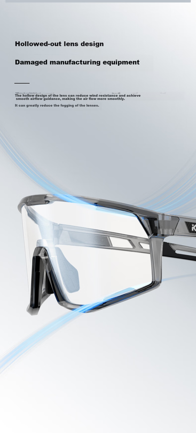 KAPVOE Anti-Fog Cycling Glasses, Day And Night Use, Photochromic, for Road Bikes, Professional Windproof Goggles, Sports Glasses for Men And Wome 8