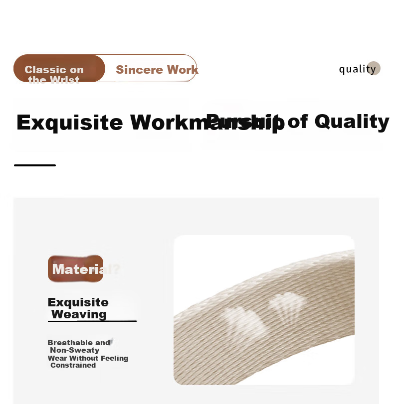 Weiqiantu [Women's Woven] Strap Compatible with Huawei GT7/GT6/GT5/Pro Watch Band, Watch6/Pro Watch Band for Women, 41mm/GT4/WATCH5 Strap, Fashionable for Wome 5