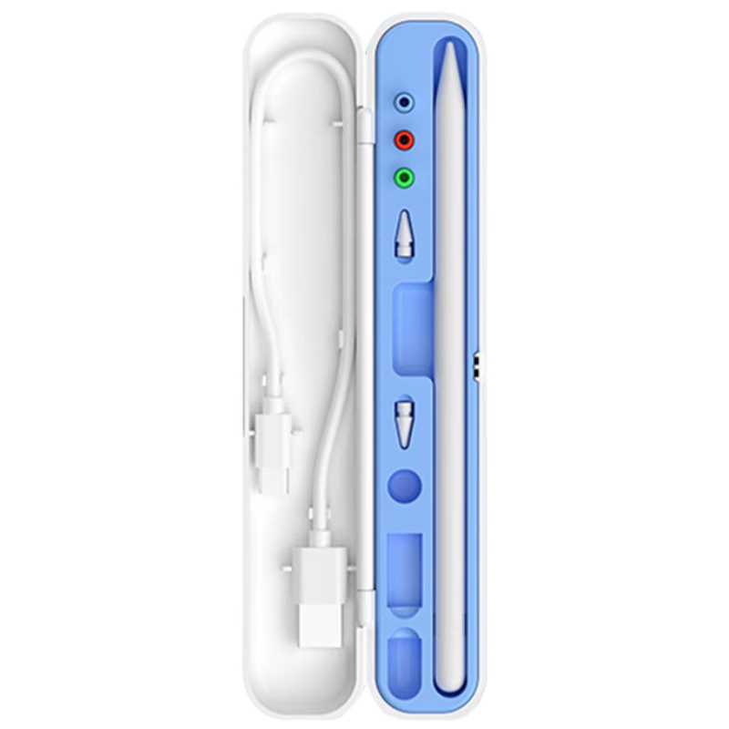 COOLSTART Capacitive Stylus Touch Pen Writing Pen Storage Case, White