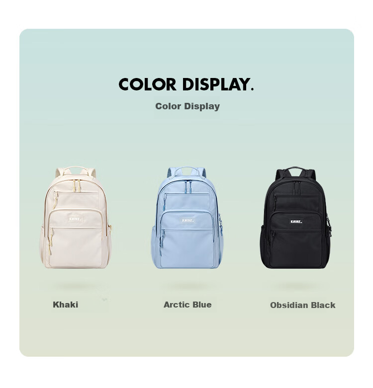 V.NINE Backpack for Middle And High School Students, Unisex Shoulder Bag for Grades 4-6, Large Capacity Schoolbag with 13/14-Inch Laptop Compartment 9