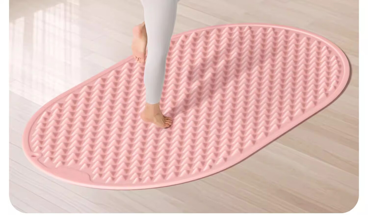 BOSHUJIAN Soft Silicone Pressure Plate, Ultra-Slow Running Foot Massage Pad, In-Place Foot Stomp Acupoint Dredging Toe Pressure Plate 4