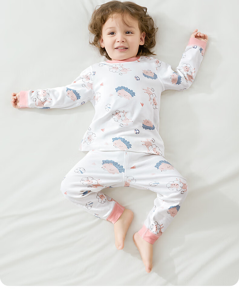 Betis Children's Pajama Set Autumn Winter 2025 New Boys Girls Baby Homewear Pure Cotton Long Sleeve Class A 1