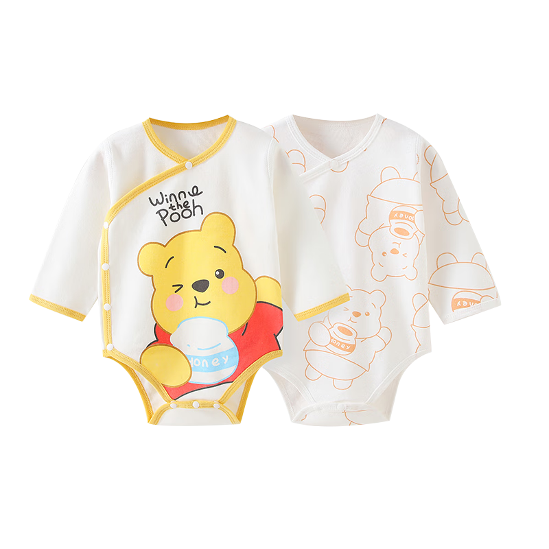 Disney Baby Clothes Onesie, Newborn Bodysuit, Full Moon Baby A-Class Pure Cotton Romper Pajamas for Spring And Autumn Seasons