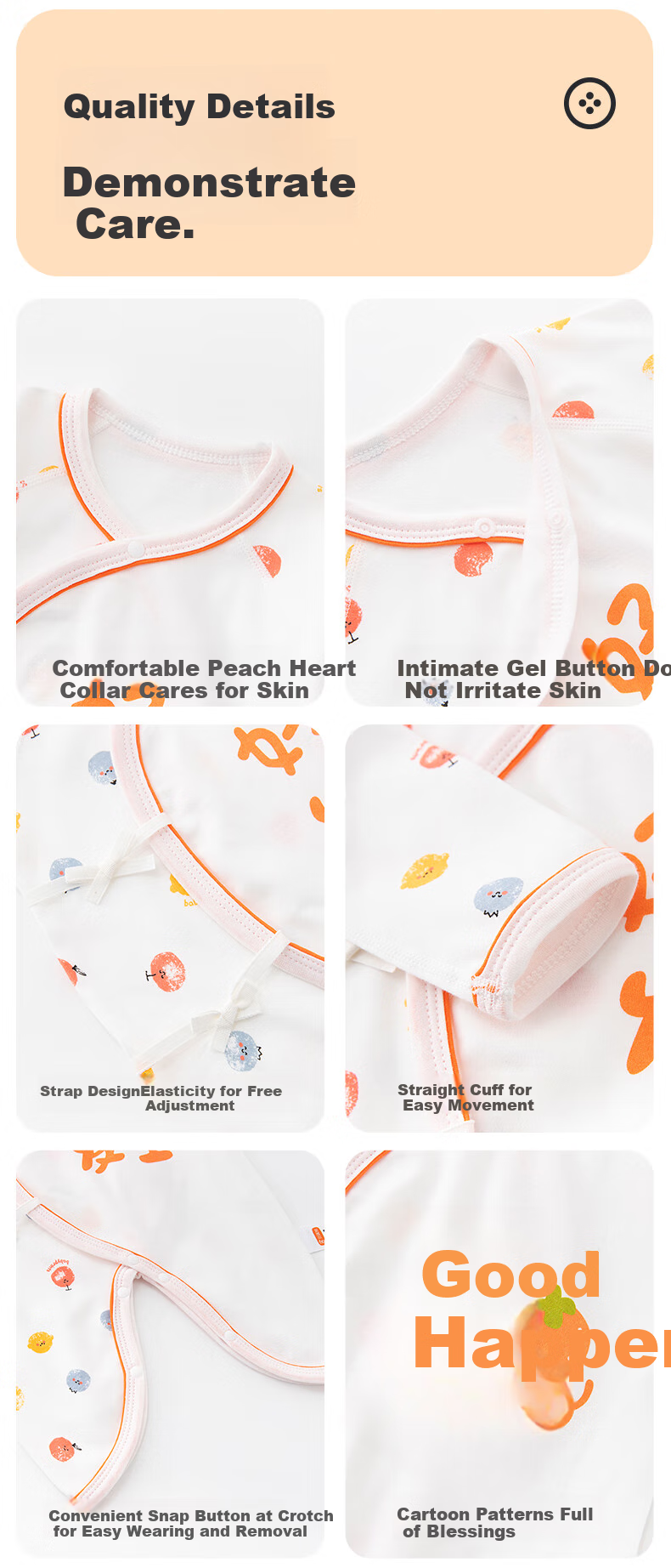 Babyprints Newborn Onesie, Festive Clothing for Baby Boys And Girls, Pure Cotton Baby Romper, Soft And Belly-Protecting, Joyful 52 6