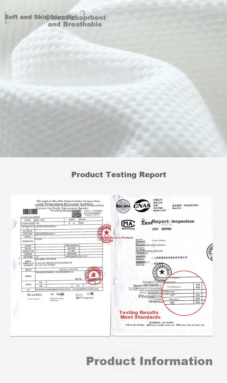 Hengyuanxiang Pillow, Imported from Thailand, Latex Pillow, Deep Sleep Pillow Core, Double Cervical Pillow Core, Whole Head, One Pair 10