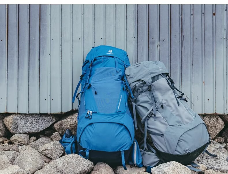 DEUTER Hiking Backpack, Zhen Tu Heavy-Duty Large Capacity Outdoor Bag, Trekking Travel Backpack, Shale Color-45+10SL 28
