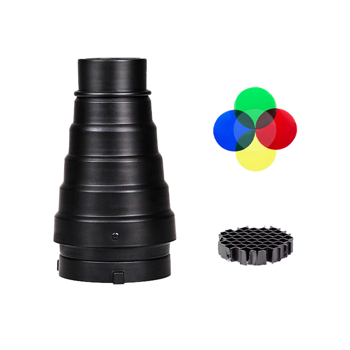 Sidande Pig Nose Light Modulator with Grid for Studio Photography Light Accessories, Portrait Photography Studio Local Lighting, Suitable for Baorong Mouth 2