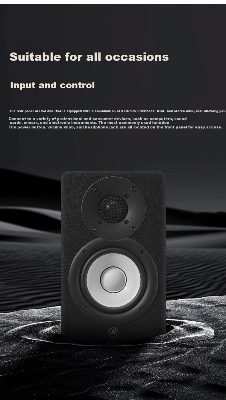 YAMAHA HS5 Active Monitor Speaker Studio, Professional Active Speaker, Professional Audio Equipment, Black (One Piece) 7