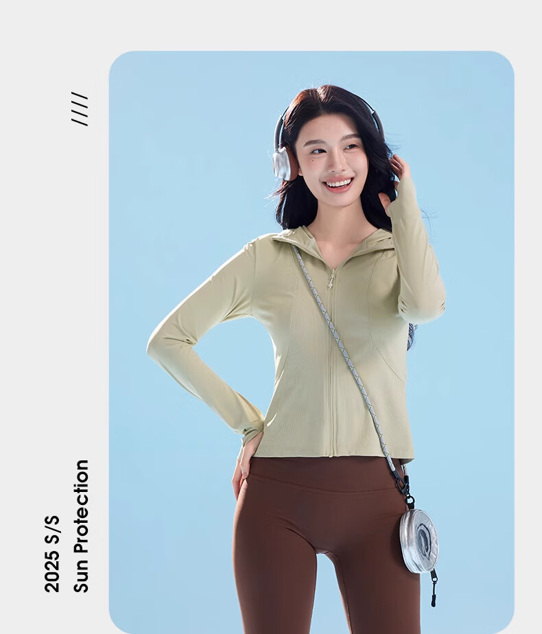 CAMEL Outdoor Original Yarn Sun Protection Jacket 2025 Spring Summer Quick-Dry Slim Fit Ice-Feel Sun Protection Coat 1109 M 23