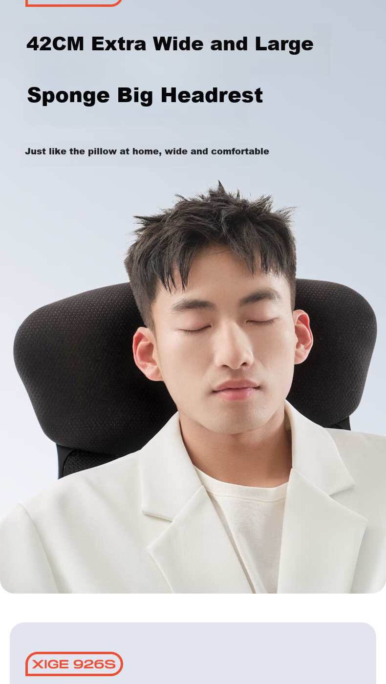 Xige 926 Office Chair Ergonomic Recliner Boss Computer Chair Dual-Use Nap Chair 16