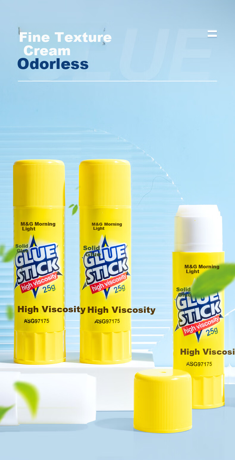 M&G Stationery Popular Product, 15g High Viscosity Solid Glue PVP, Student Craft Solid Adhesive, Quick-Drying Durable Glue Stick, Office Supplies, 24-Pack MG7105 4