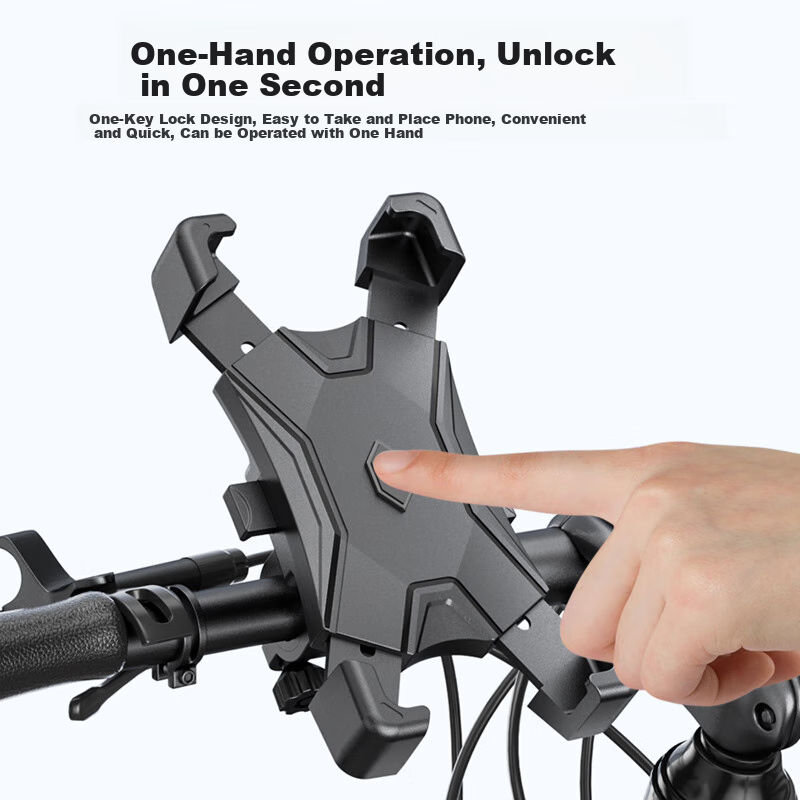 Ousen Electric Vehicle Phone Holder, Navigation Mount, Motorcycle Delivery Riding E-Bike Bicycle Phone Stand, Aluminum Alloy