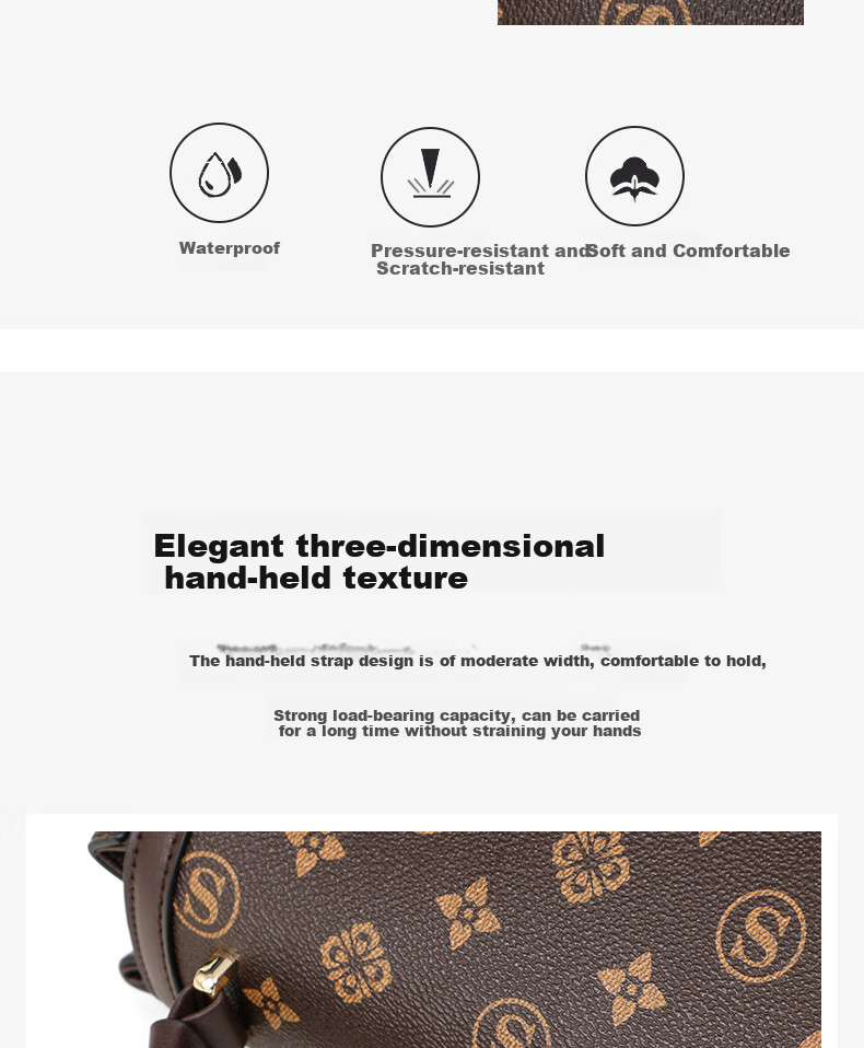 Aiqinghai Handbag, Women's Shoulder Crossbody Tote Bag, Versatile Mom Bag, Light Luxury Birthday Mother's Day Gift, Practical Present for Mom 5