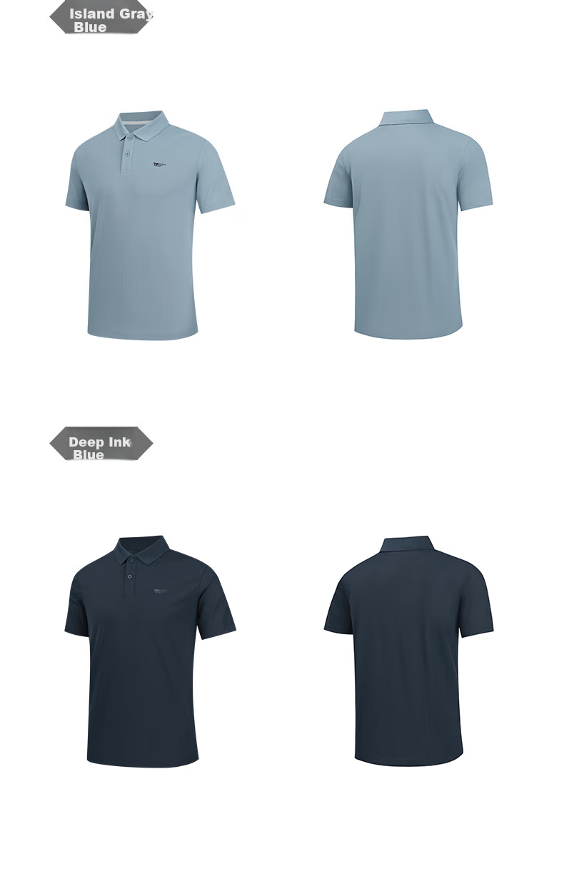 361° Men's Short-Sleeve T-Shirt, Summer Quick-Dry Polo Shirt, Running Fitness Sportswear, Half Sleeve, 652524102D-8 27