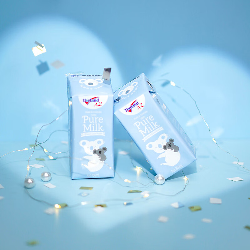 纽仕兰专注儿童成长A2β-酪蛋白原生高钙100%生牛乳200ml*12盒蓝
