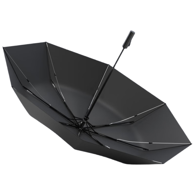 JD Original Black Knight PLUS Typhoon Umbrella, Windproof Reinforced Sturdy Anti-Tipping Double-Fold Umbrella, 23 Inches 102cm