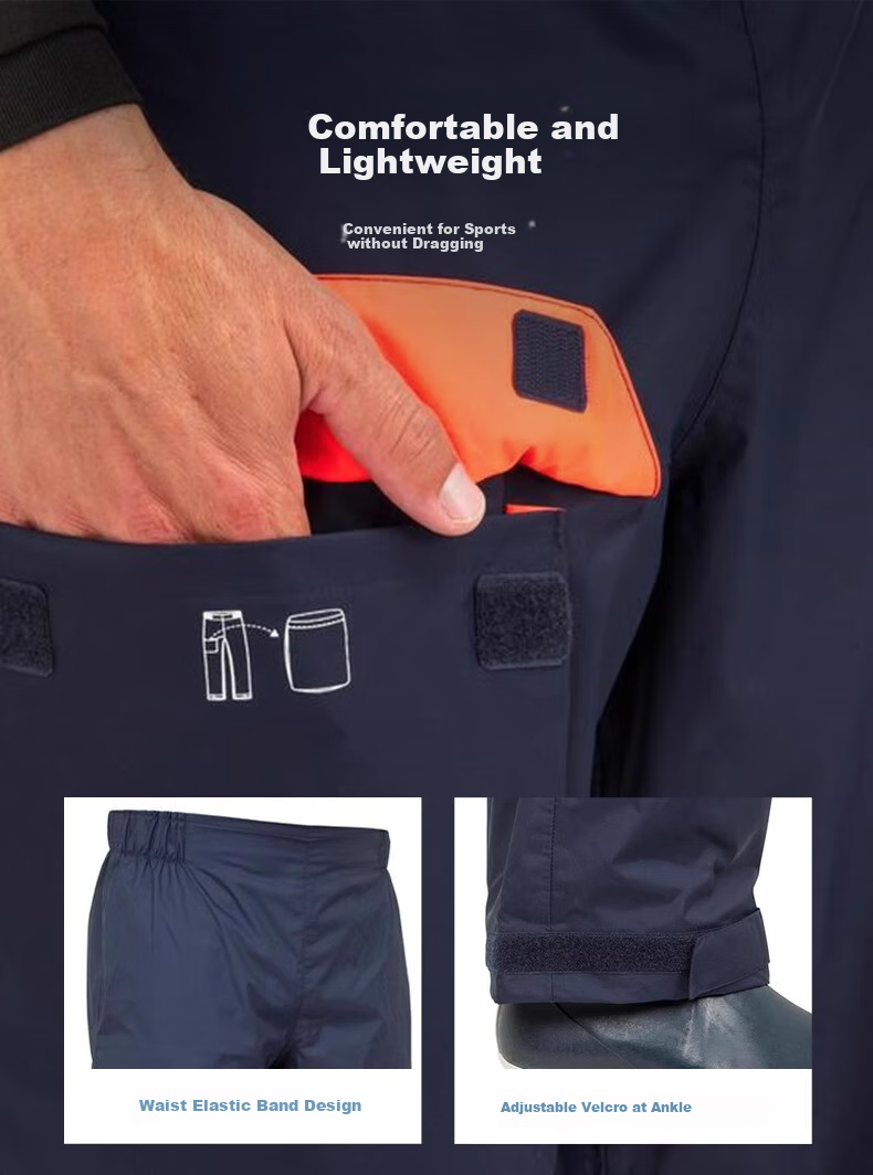 DECATHLON Autumn And Winter Outdoor Windproof Loose-Fitting Pants, Sailboat Ink Blue Color, XL / W37 L32-4487738 5