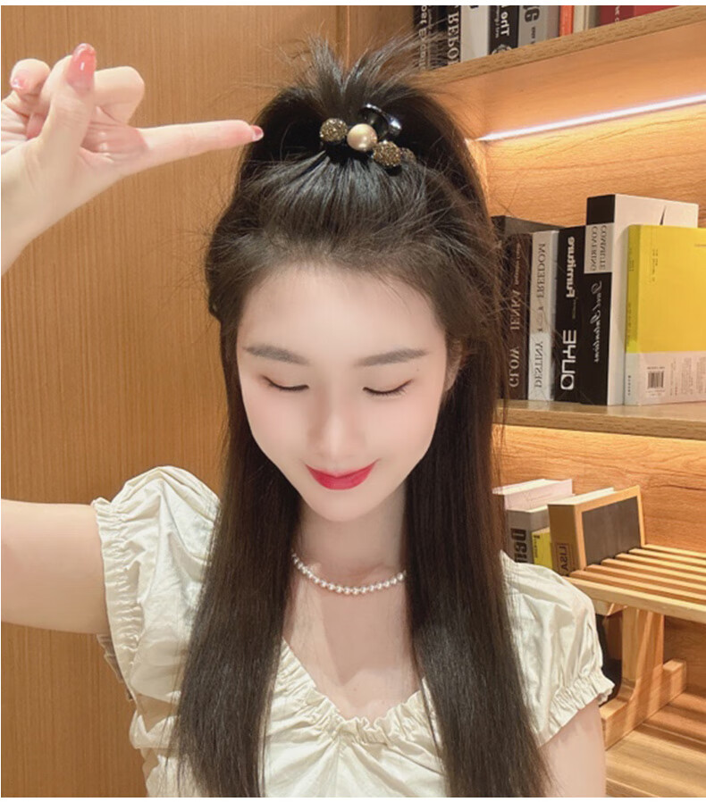 Huangjiama Hair Clip for Women, Back of Head Claw Clip, Elegant Small Hairpin, Stylish Hair Accessory, Silver Color 5