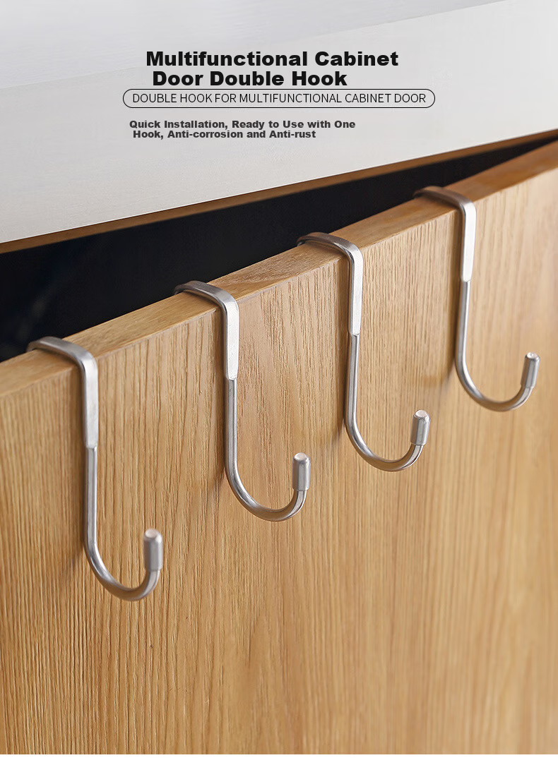 Meijia Life Dormitory Wave-Shaped Hanging Hook Student Bunk Bedside No-Installation Clothes Hook Rack Organizer 1