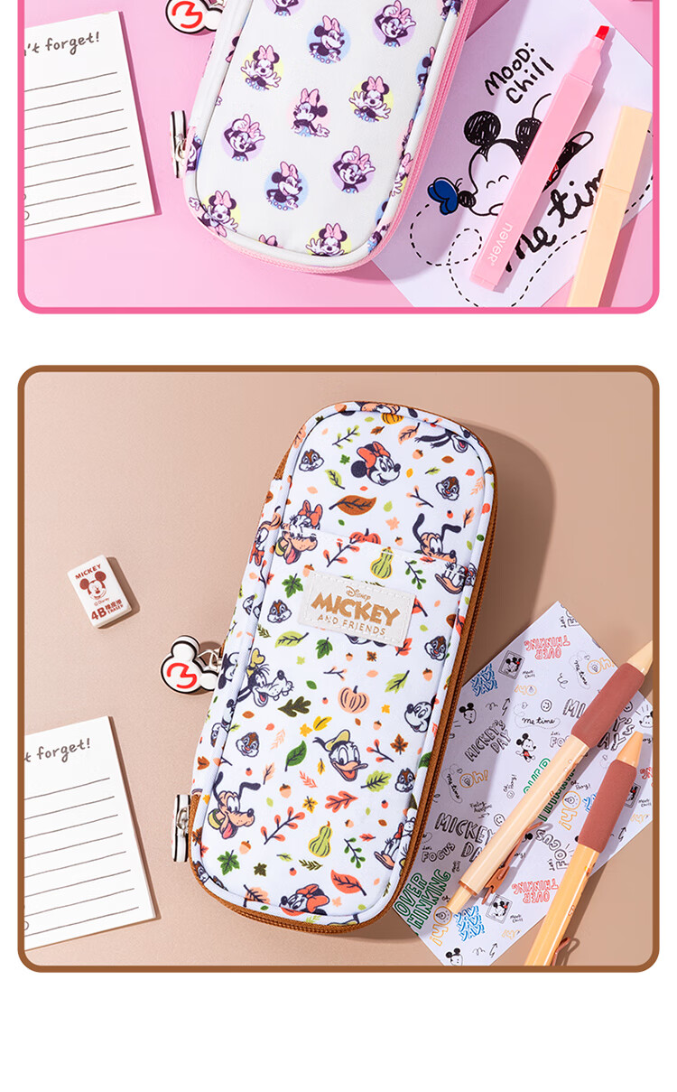 Disney Pencil Case Large Capacity High-Quality Stationery Box Pencil Bag for Boys and Girls School Supplies Graduation Gift Blue 13