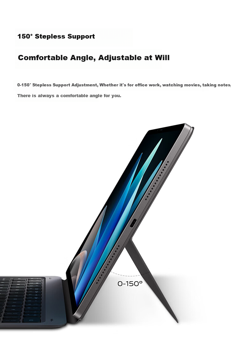 Vivo Pad2 Smart Touch Keyboard 2, New Moon Gray, Compatible with Vivo Pad2 Tablet 5