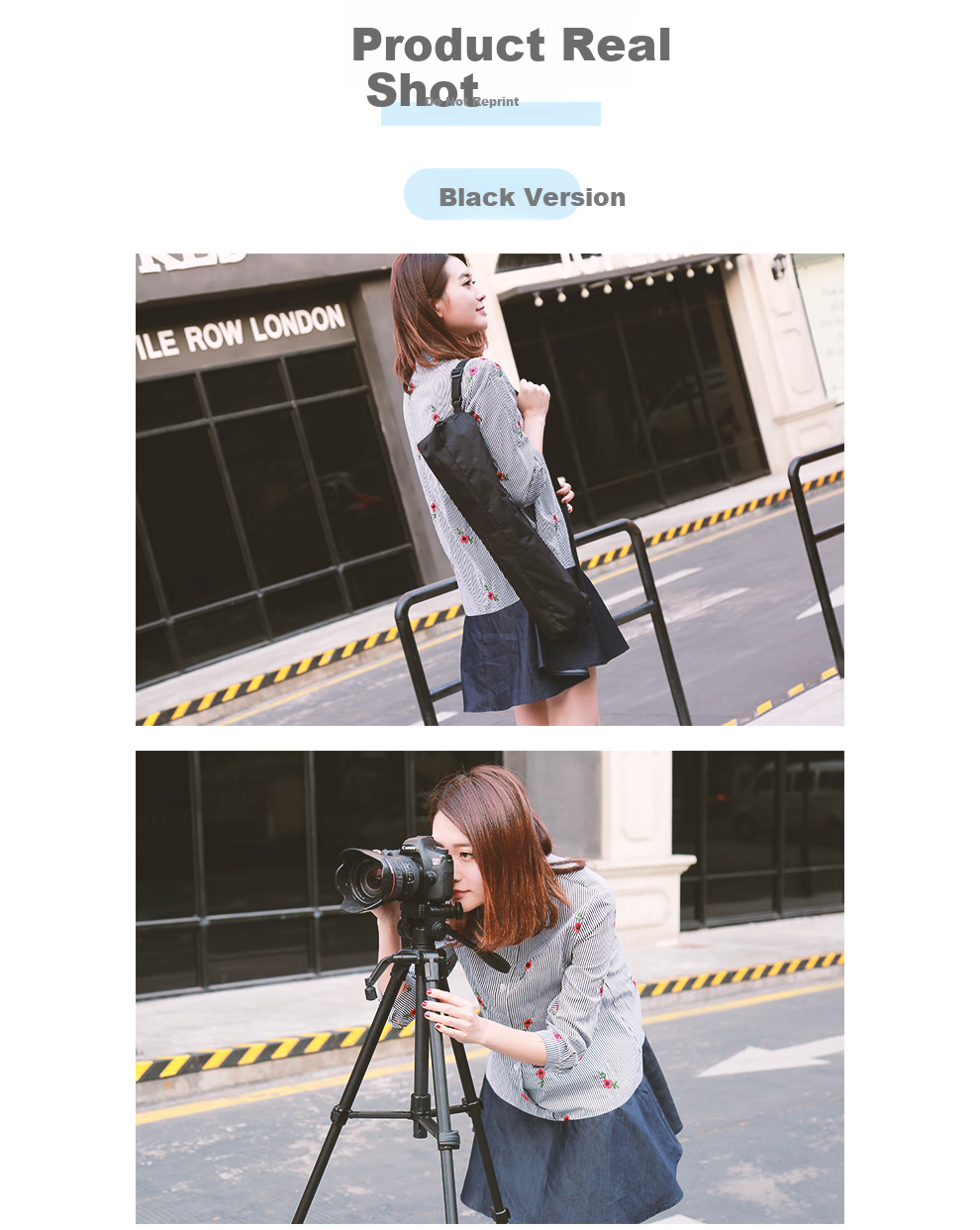Weifeng WF-3320A Portable Tripod, Mirrorless And DSLR Camera Tripod, Camera And Smartphone Photography Outdoor Live Streaming Night Fishing Light Projector Floor Stand 12